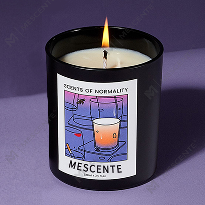 M&Scent Atacado Luxo Personalizado Marca Própria Feito à Mão Aroma de Cristal de Natal Velas de Cera de Soja