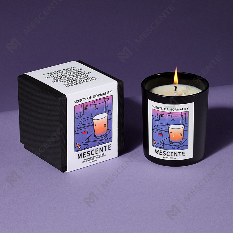 M&Scent Atacado Luxo Personalizado Marca Própria Feito à Mão Aroma de Cristal de Natal Velas de Cera de Soja
