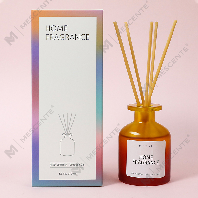 Atacado exclusivo garrafa de vidro fragrância flores reed difusor recarga de óleo com caixas de embalagem conjunto de presente