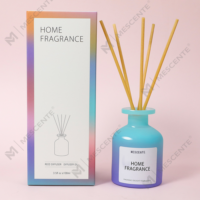 Atacado exclusivo garrafa de vidro fragrância flores reed difusor recarga de óleo com caixas de embalagem conjunto de presente