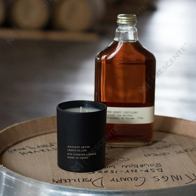 M&Scent atacado barato de marca própria grande pavio de madeira branca velas de óleo essencial perfumadas de aromaterapia