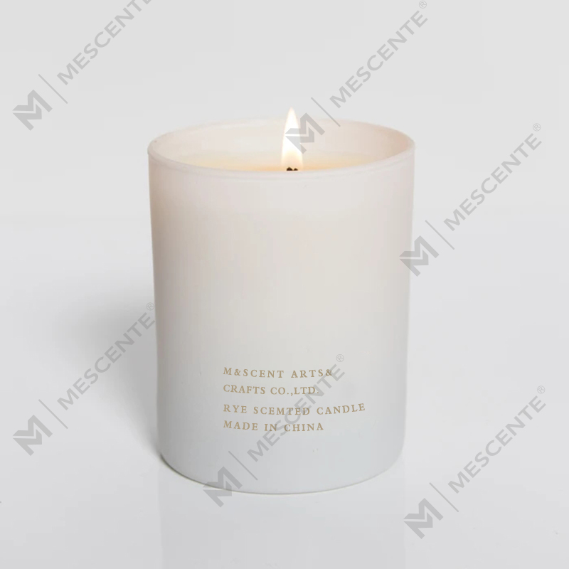 M&Scent atacado barato de marca própria grande pavio de madeira branca velas de óleo essencial perfumadas de aromaterapia