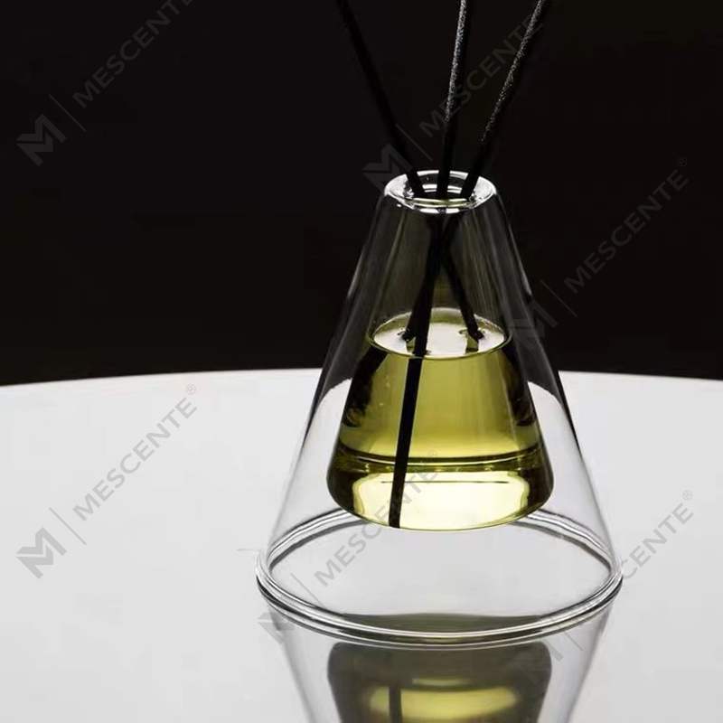 Frasco de vidro exclusivo personalizado grande hex essência branco fosco extra ar aroma difusor de palheta fragrância doméstica, difusores de palheta natal