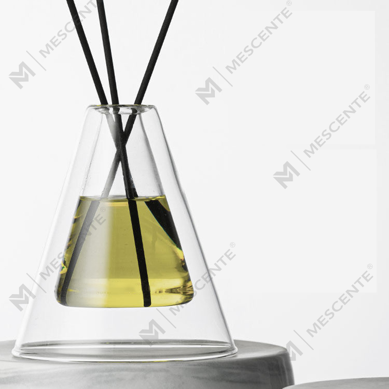 Frasco de vidro exclusivo personalizado grande hex essência branco fosco extra ar aroma difusor de palheta fragrância doméstica, difusores de palheta natal
