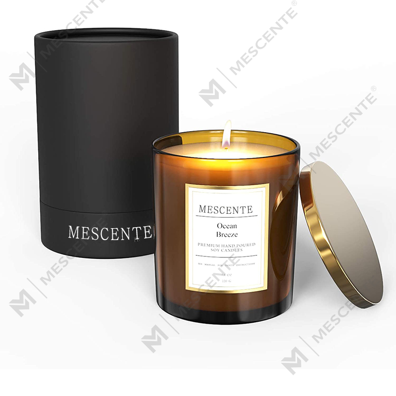 Conjunto de velas de cera de soja perfumadas de marca própria de luxo para pedido em massa por atacado da M&Scent