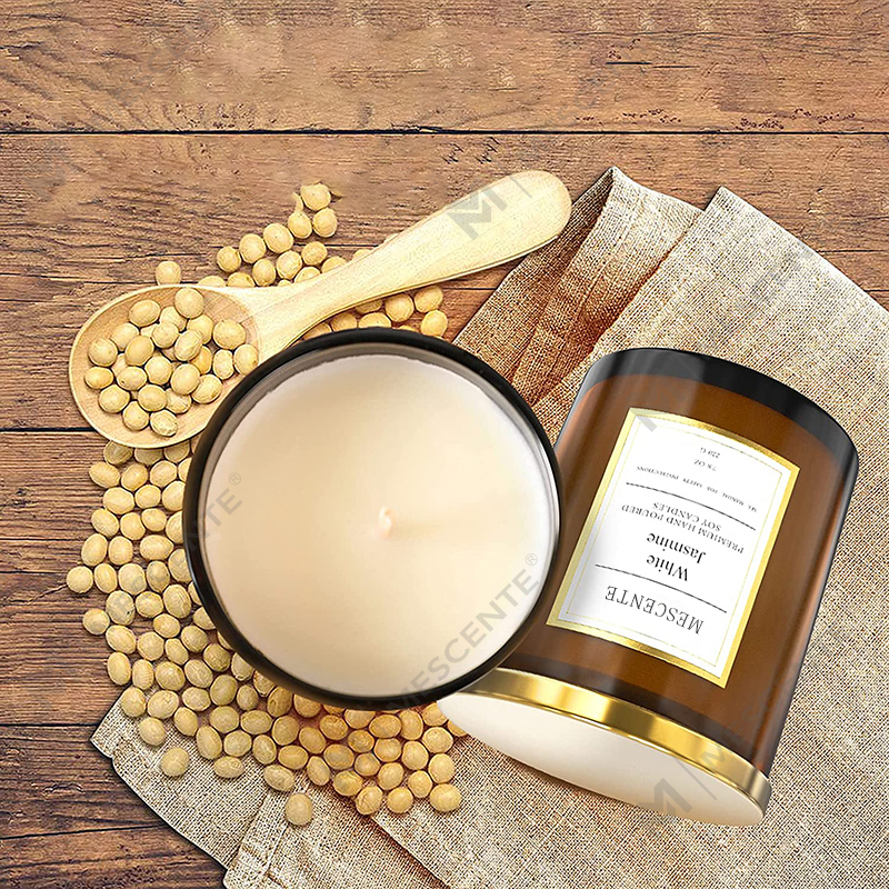 Conjunto de velas de cera de soja perfumadas de marca própria de luxo para pedido em massa por atacado da M&Scent