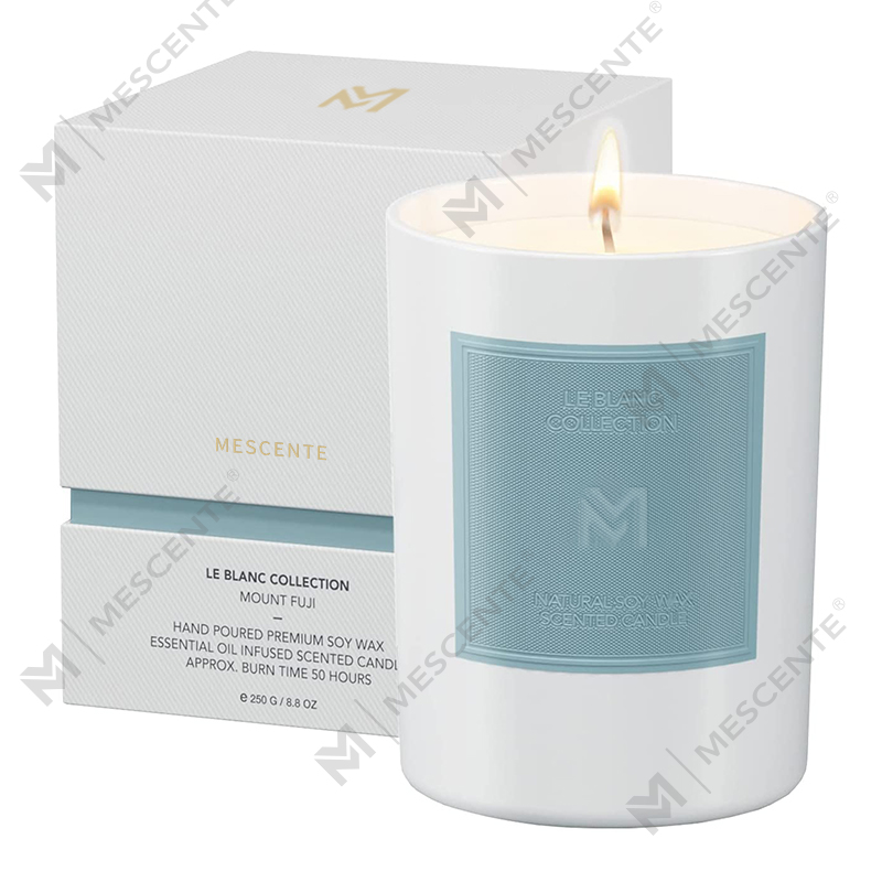 M&Scent Conjuntos de velas de cera de soja para aromaterapia de Natal com frasco de vidro preto de luxo personalizado por atacado