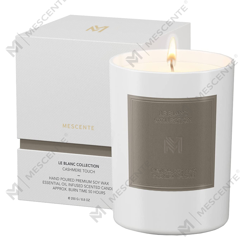 M&Scent Conjuntos de velas de cera de soja para aromaterapia de Natal com frasco de vidro preto de luxo personalizado por atacado