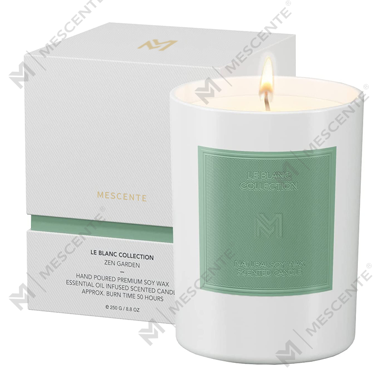 M&Scent Conjuntos de velas de cera de soja para aromaterapia de Natal com frasco de vidro preto de luxo personalizado por atacado