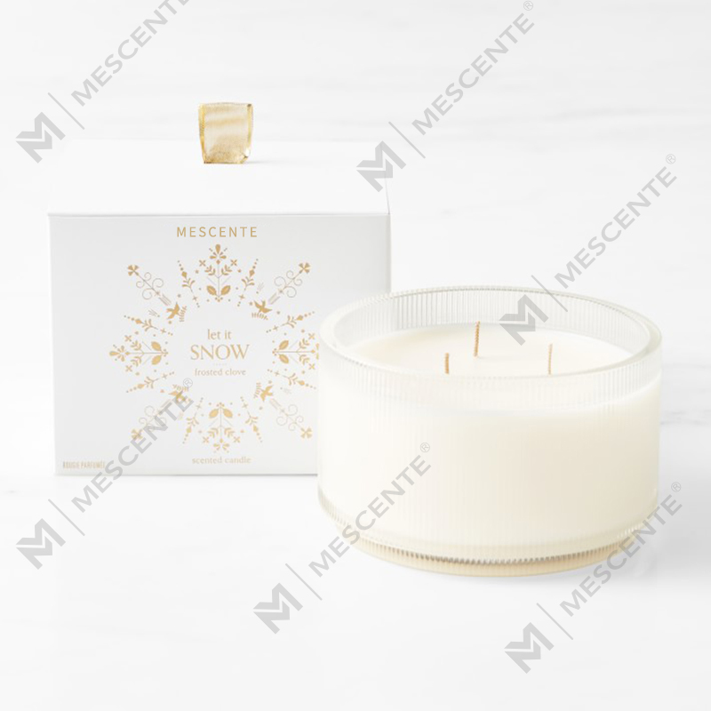 M&Scent Custom Made Logo Velas de soja perfumadas com clareza orgânica caseira de marca própria em frasco de vidro