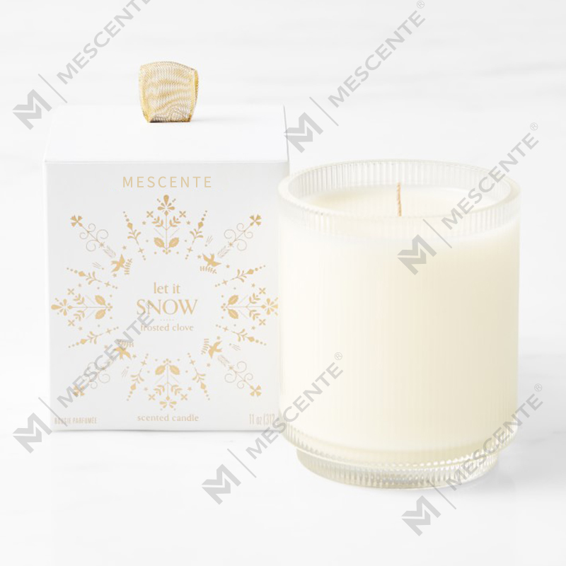 M&Scent Custom Made Logo Velas de soja perfumadas com clareza orgânica caseira de marca própria em frasco de vidro