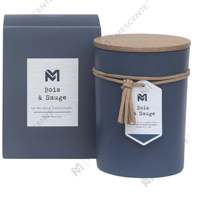M&S perfume atacado marca própria tampa de madeira aromaterapia aroma vela de cera de soja conjunto para presente em jarra de vidro