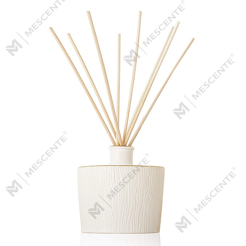 M&Scent Garrafa de vidro de luxo por atacado Stik Fiber Round Wood Screw Aroma Reed Difusor Gift Sets