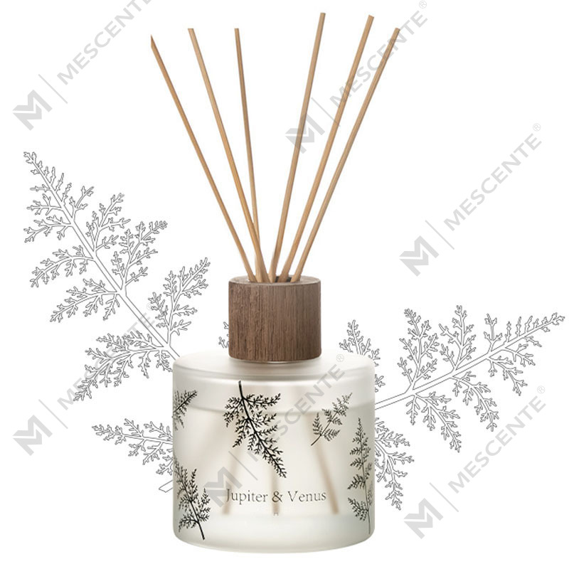M&Scent Atacado Luxo Decorativo Personalizado Vidro Âmbar Sem Fogo Difusor de Reed de Aroma Floral Transparente Exclusivo