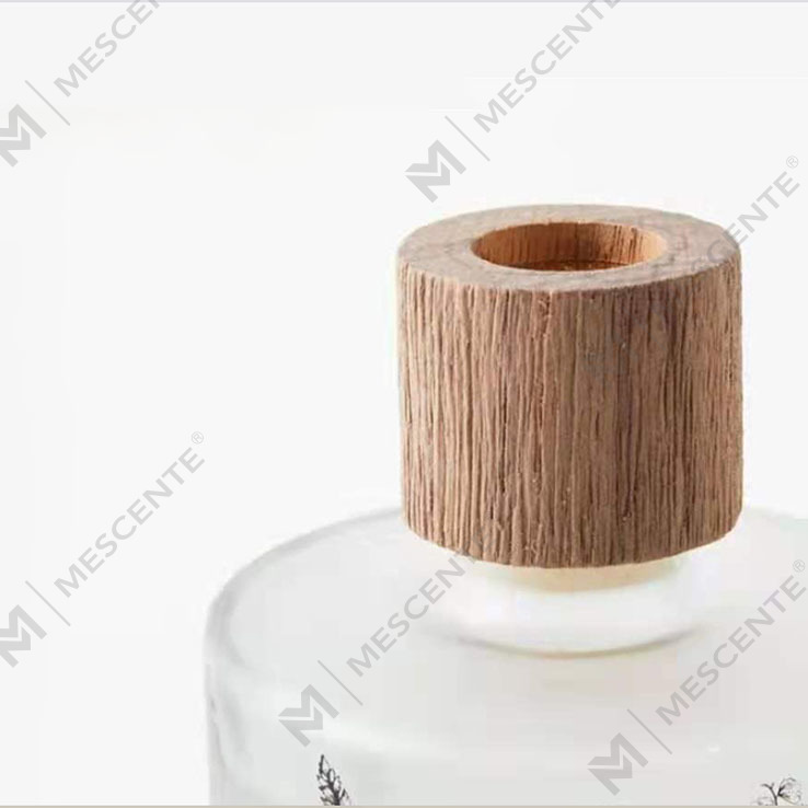 M&Scent Atacado Luxo Decorativo Personalizado Vidro Âmbar Sem Fogo Difusor de Reed de Aroma Floral Transparente Exclusivo