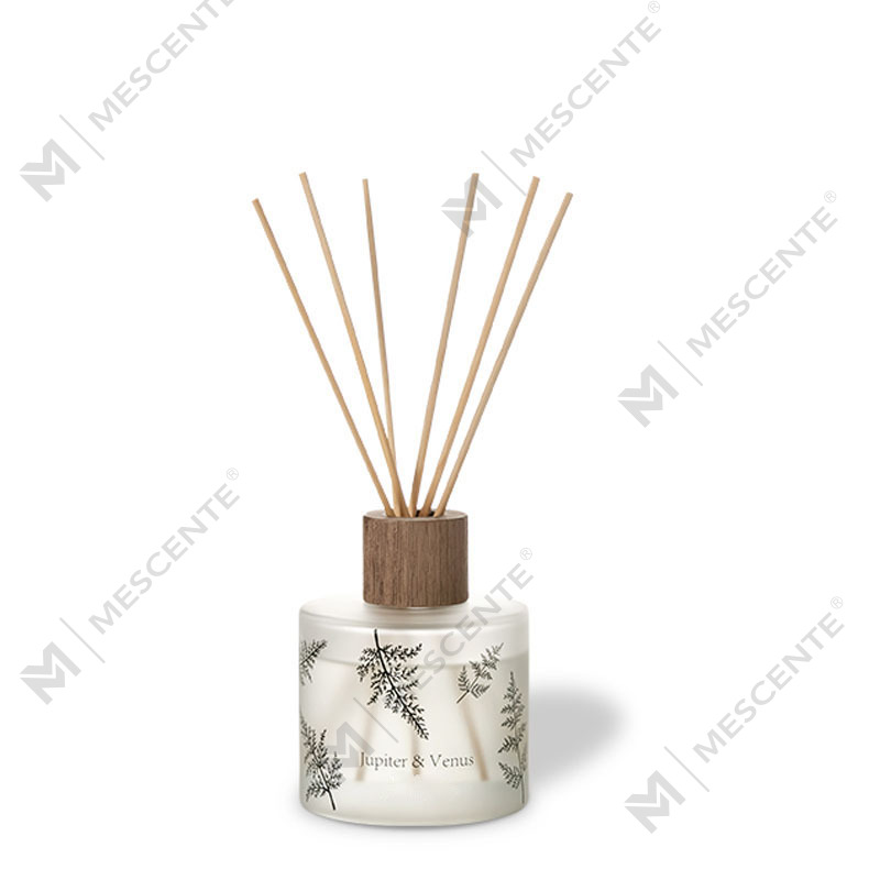 M&Scent Atacado Luxo Decorativo Personalizado Vidro Âmbar Sem Fogo Difusor de Reed de Aroma Floral Transparente Exclusivo