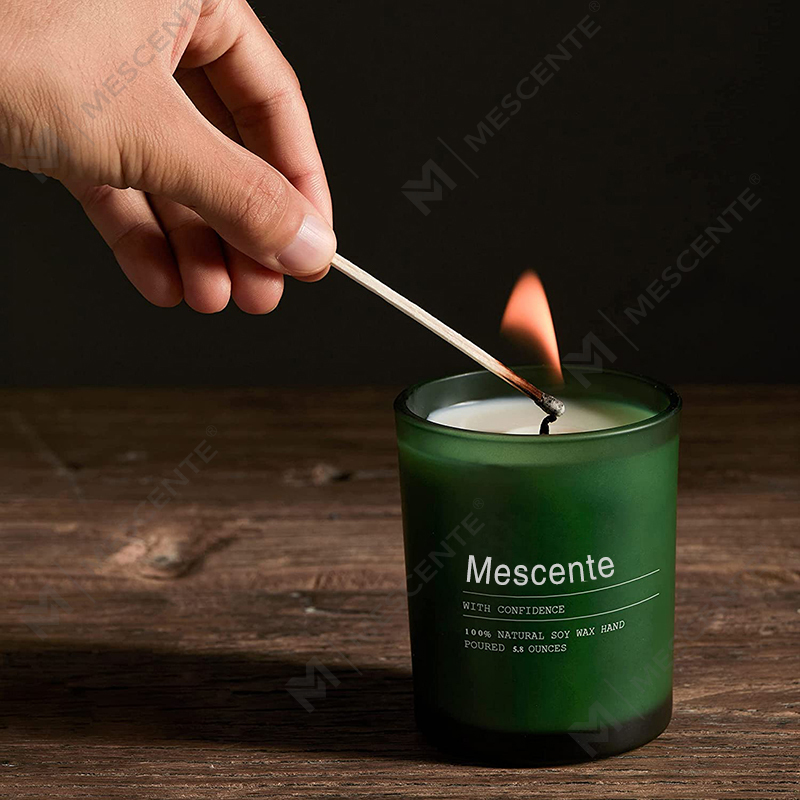 Jarra de decoração de casamento personalizada M&Scent Velas perfumadas de jasmim e ylang ylang com etiquetas a granel