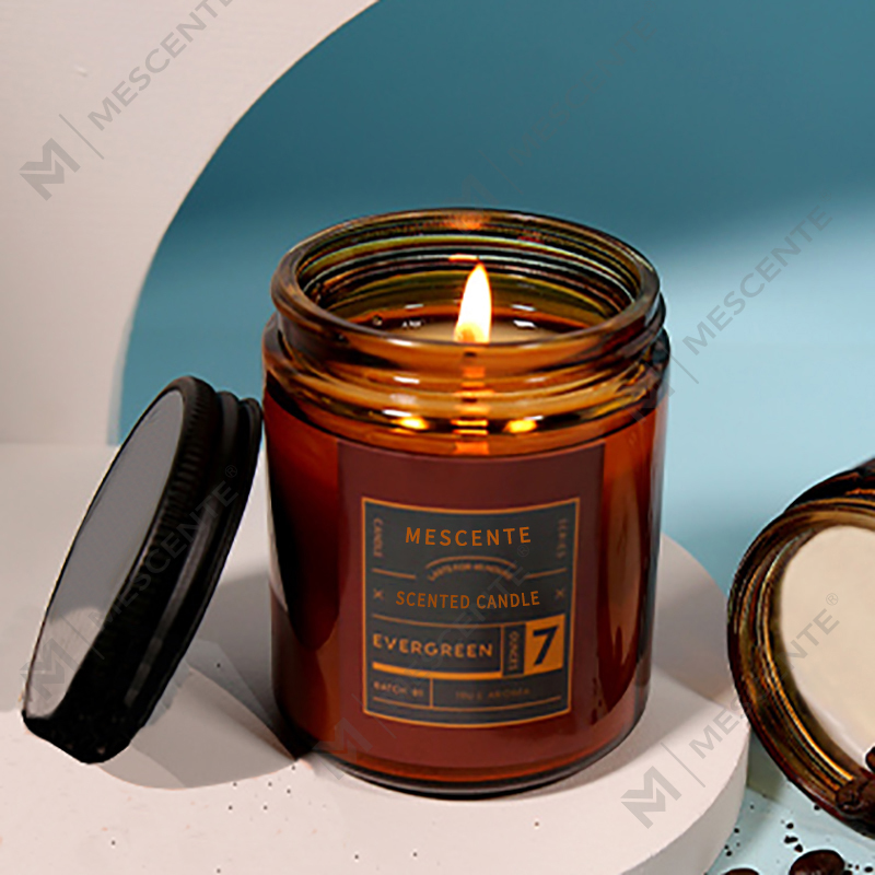 Velas de cera de soja perfumadas de luxo personalizadas de marca própria M&Scent com tampa