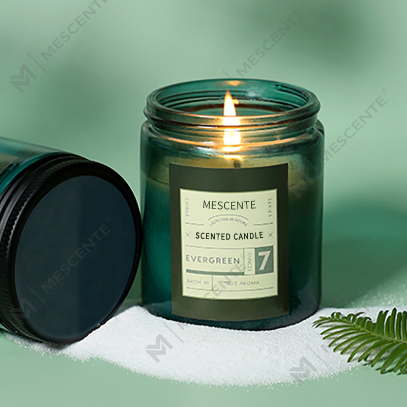 Velas de cera de soja perfumadas de luxo personalizadas de marca própria M&Scent com tampa