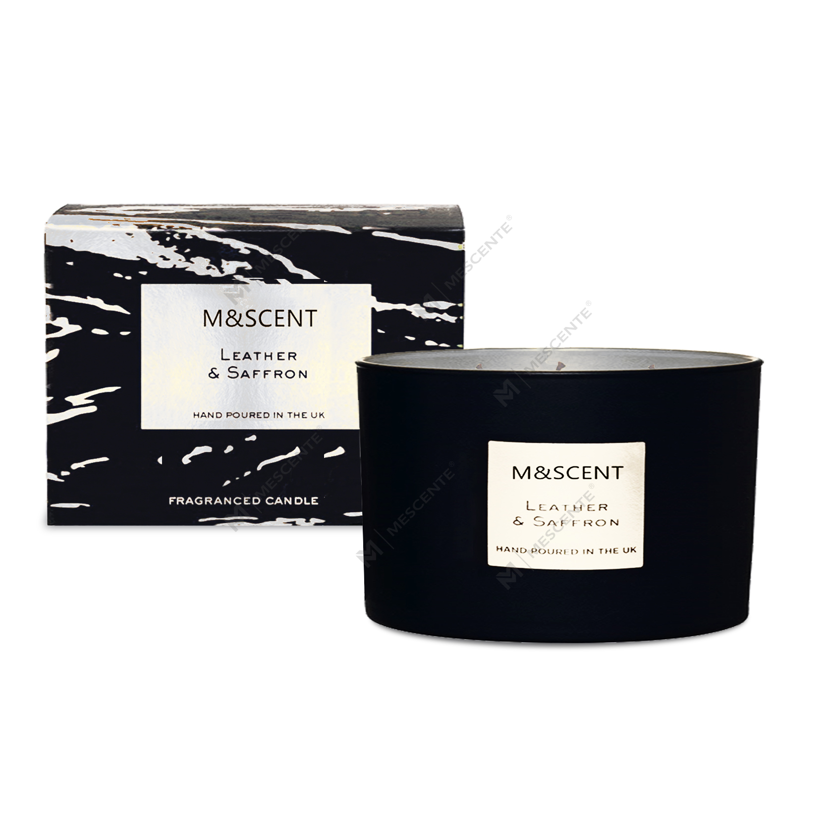 Conjunto de presente de vela de coco perfumado com 3 pavios de aromaterapia decorativa por atacado M&Scent