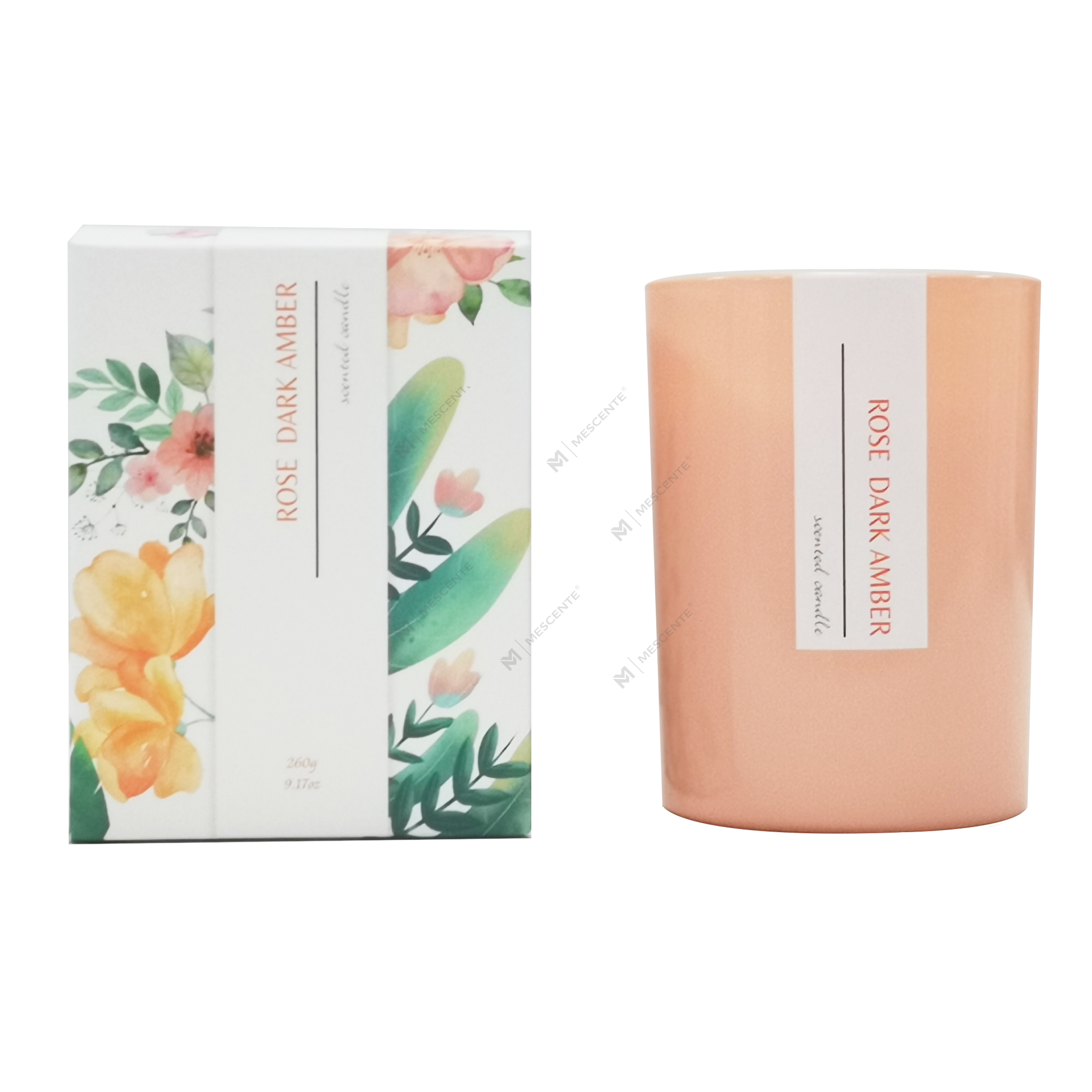 Velas de coco com marca própria personalizada M&Scent, aquecedor de velas de palma perfumadas com logotipo
