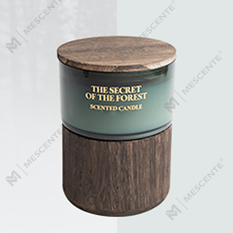 Frascos de vidro personalizados M&Scent encomendam velas de cera de soja perfumadas com cristais