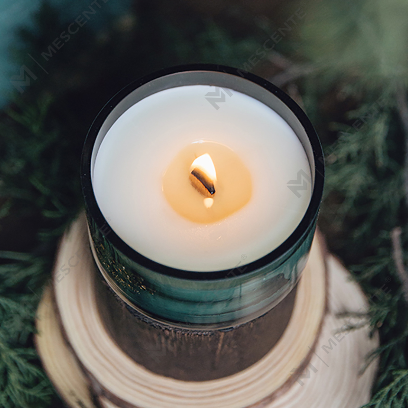 Frascos de vidro personalizados M&Scent encomendam velas de cera de soja perfumadas com cristais