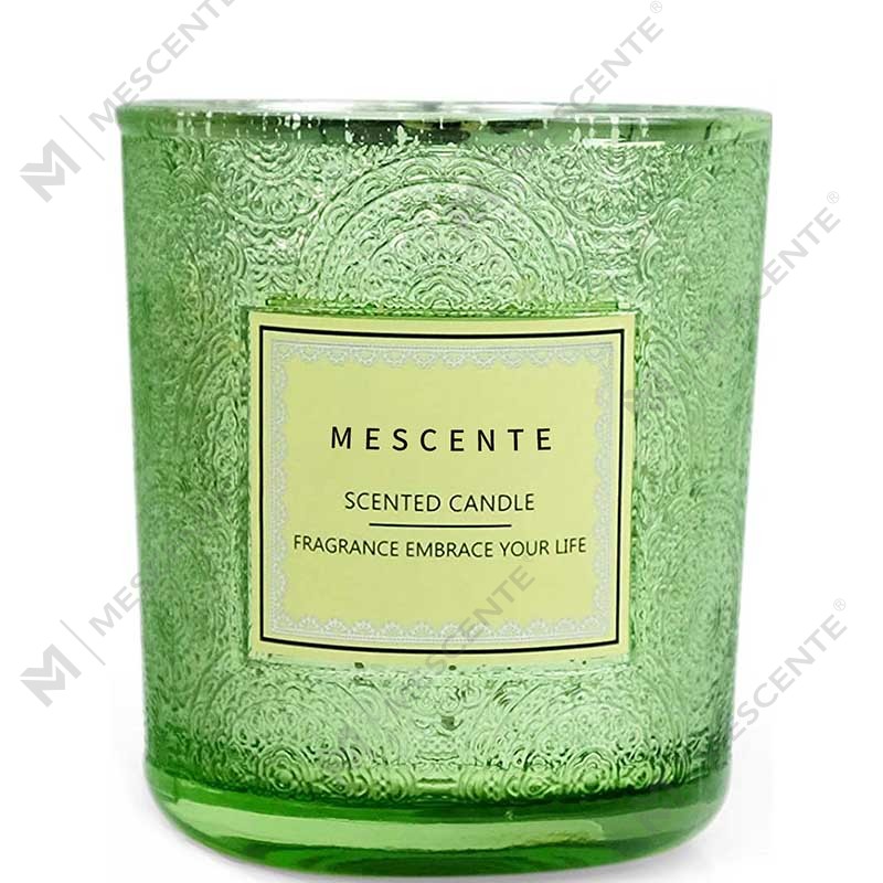 Fabricantes personalizados por atacado de luxo para decoração de casa embalagem de presente cor jarra de cera vela perfumada com flores secas