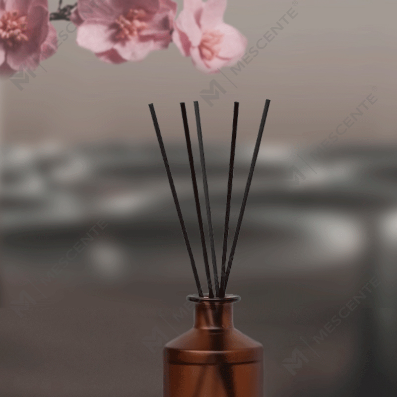 M&Scent garrafa de vidro fosco de luxo personalizada para casa difusor de palheta de óleo essencial