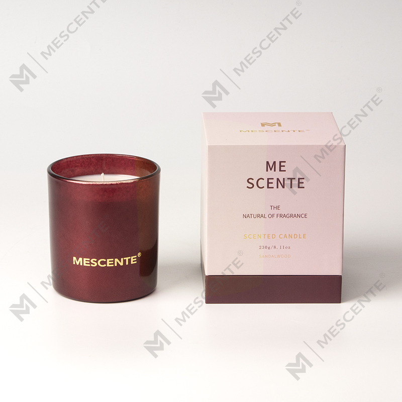 Frascos de velas pretas de Natal de marca própria M&Scent Aromas de velas perfumadas de aromaterapia