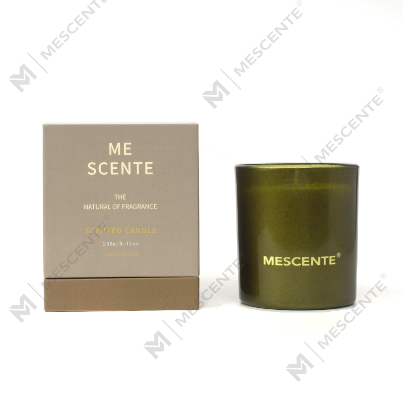 Frascos de velas pretas de Natal de marca própria M&Scent Aromas de velas perfumadas de aromaterapia