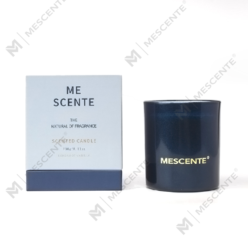 Frascos de velas pretas de Natal de marca própria M&Scent Aromas de velas perfumadas de aromaterapia