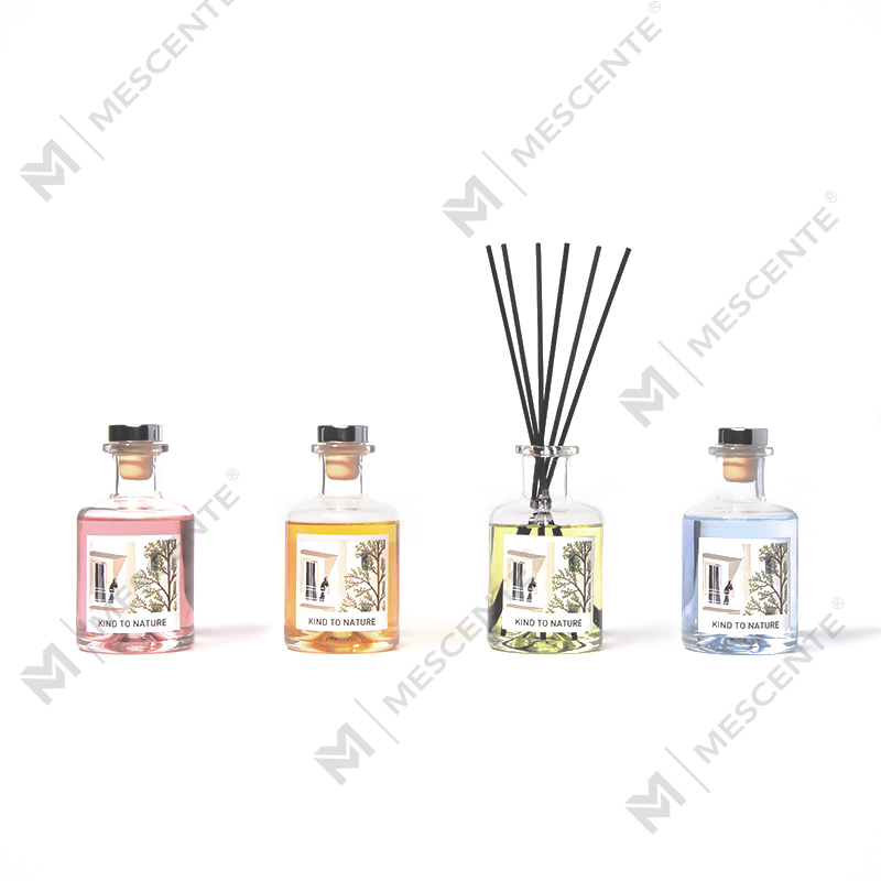 M&Scent Luxo Decorativo Grande Garrafa Difusor de Reed de Óleo Essencial com Conjunto de Presente de Flores Secas