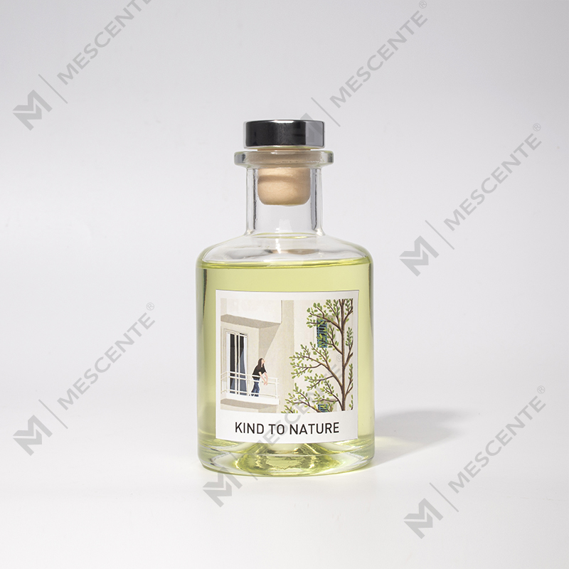 M&Scent Luxo Decorativo Grande Garrafa Difusor de Reed de Óleo Essencial com Conjunto de Presente de Flores Secas