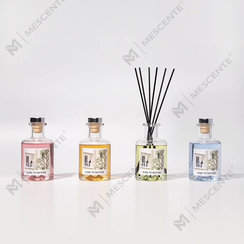 M&Scent Luxury 200ml garrafa branca personalizada difusor de palheta de madeira com caixa