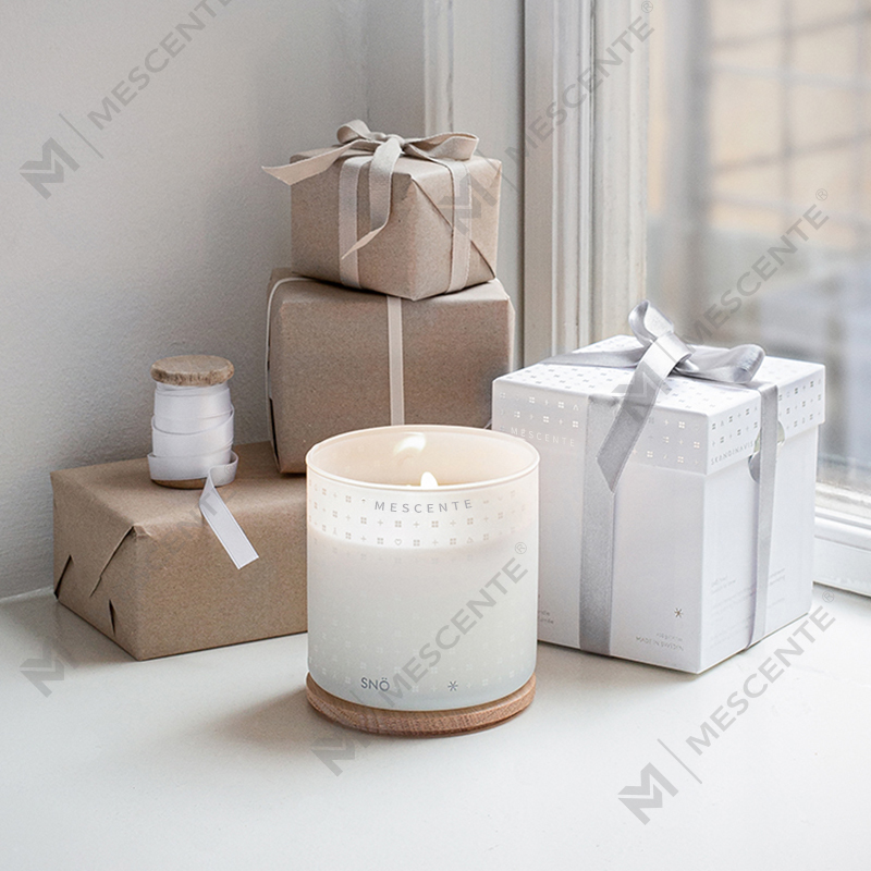 Velas de cera de soja perfumadas decorativas de Natal feitas à mão de luxo M&Scent com caixa de presente