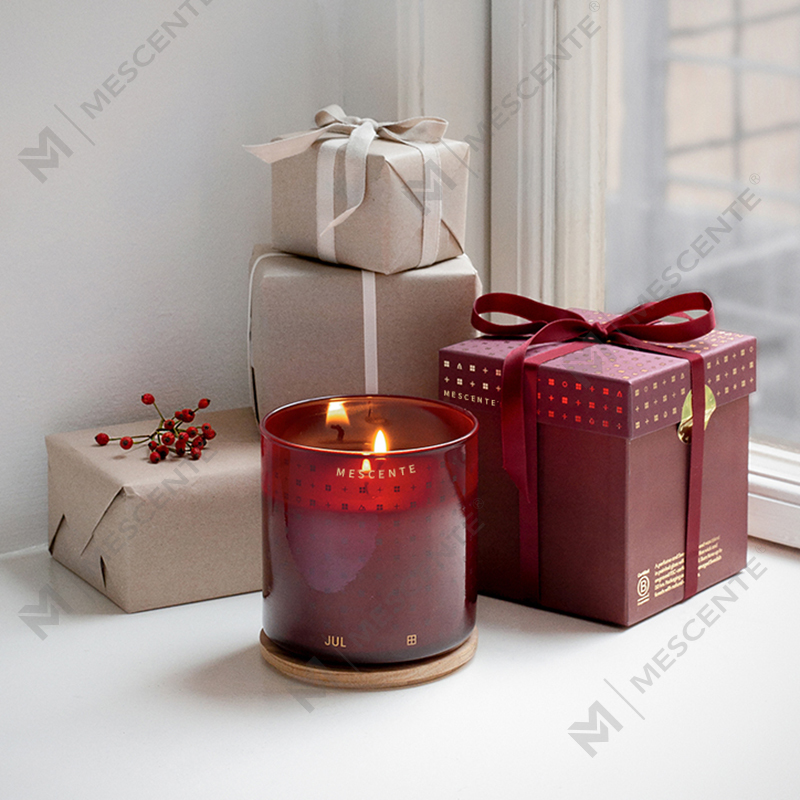 Velas de cera de soja perfumadas decorativas de Natal feitas à mão de luxo M&Scent com caixa de presente