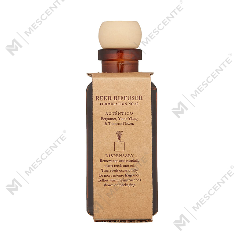 M&Scent Luxury Custom Large Rose Gold Garrafa de vidro Flor Difusor de palheta líquida de marca própria com caixa de presente
