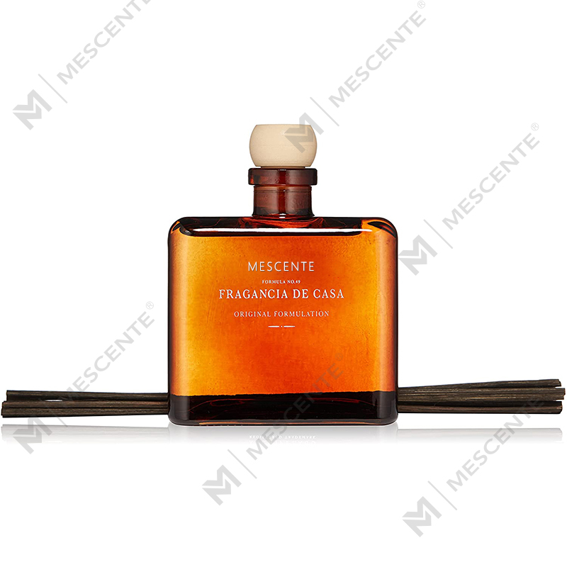 M&Scent Luxury Custom Large Rose Gold Garrafa de vidro Flor Difusor de palheta líquida de marca própria com caixa de presente