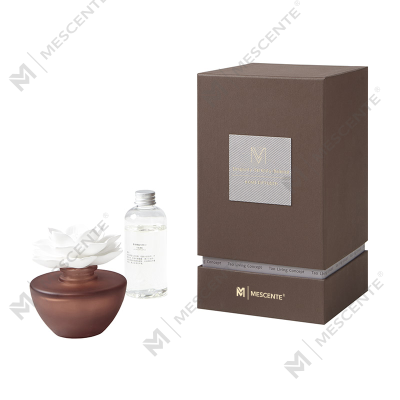 Flor branca mini perfume aroma reed difusor óleo, fragrância tailândia reed difusores presente conjunto