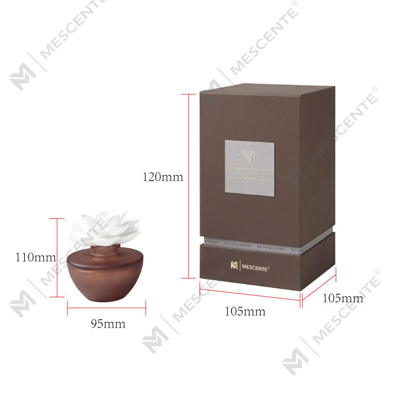 Flor branca mini perfume aroma reed difusor óleo, fragrância tailândia reed difusores presente conjunto
