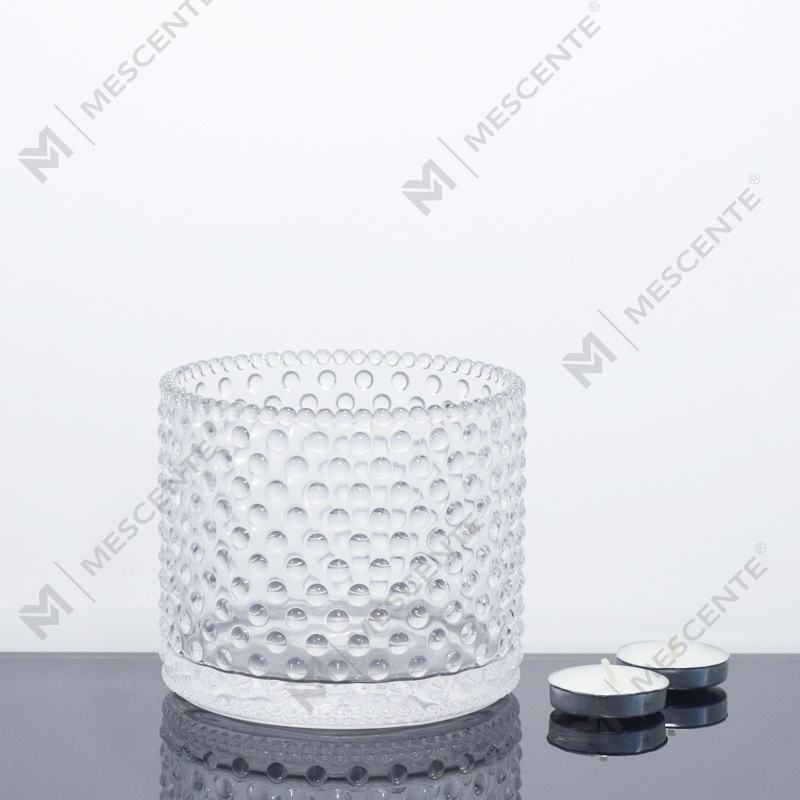 Frascos grandes de vela rosa com 3 pavio M&Scent com tampas a granel, frasco de vela de cerâmica para fabricação de velas