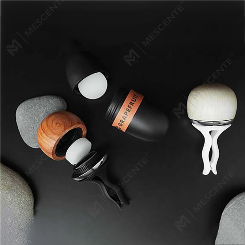 M&Scent Aromas personalizados fragrância óleo essencial ambientador de carro de madeira, líquido ambientador de carro