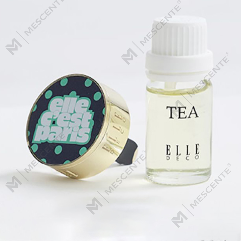 Difusor ambientador de carro com perfume líquido de luxo M&Scent com medalhão de clipe suspenso