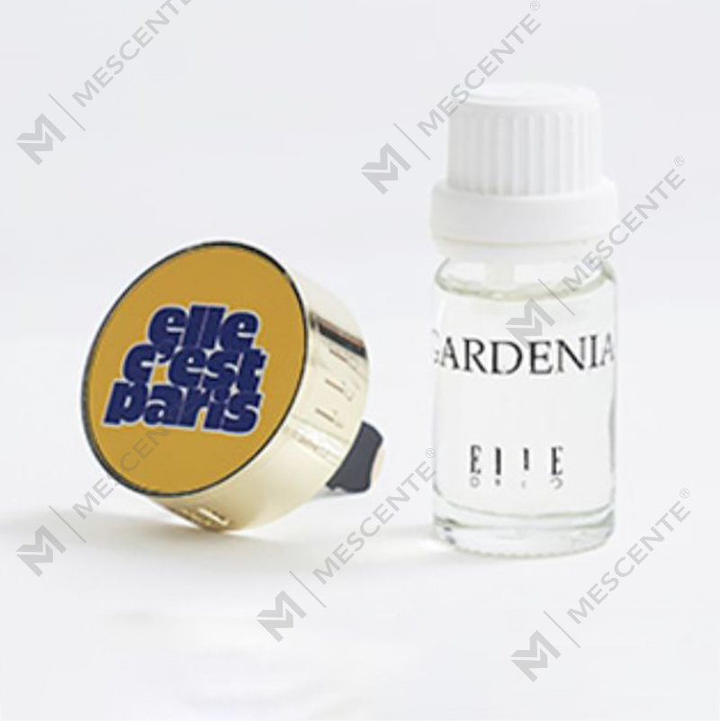 Difusor ambientador de carro com perfume líquido de luxo M&Scent com medalhão de clipe suspenso