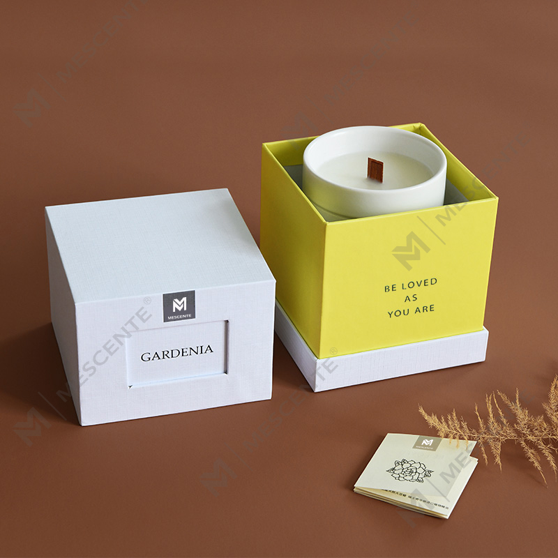 M&Scent atacado personalizado de luxo para casa frascos de vidro com fragrância velas de cera de soja perfumadas