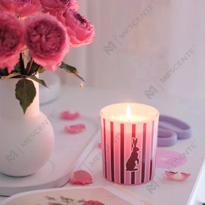M&Scent atacado personalizado de luxo para casa frascos de vidro com fragrância velas de cera de soja perfumadas