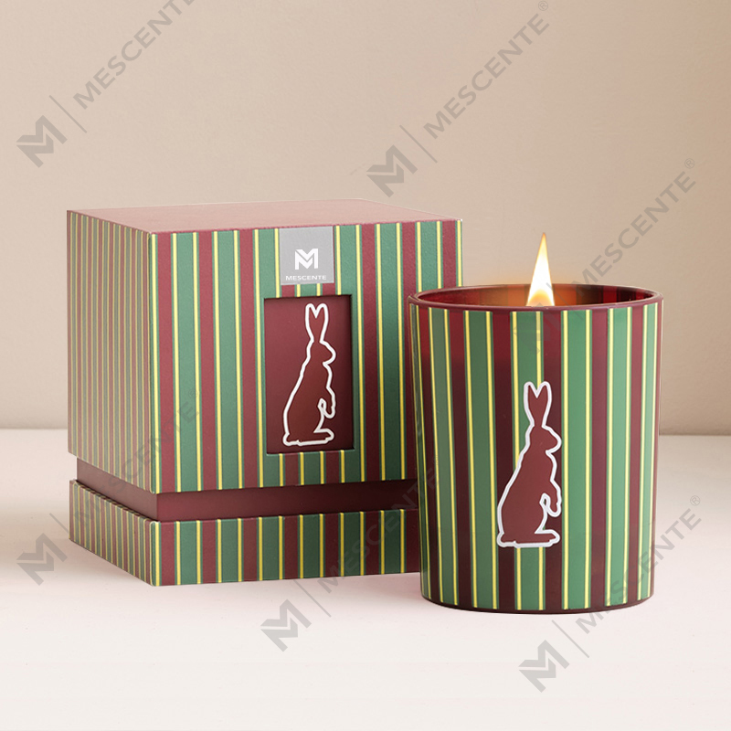 M&Scent atacado personalizado de luxo para casa frascos de vidro com fragrância velas de cera de soja perfumadas