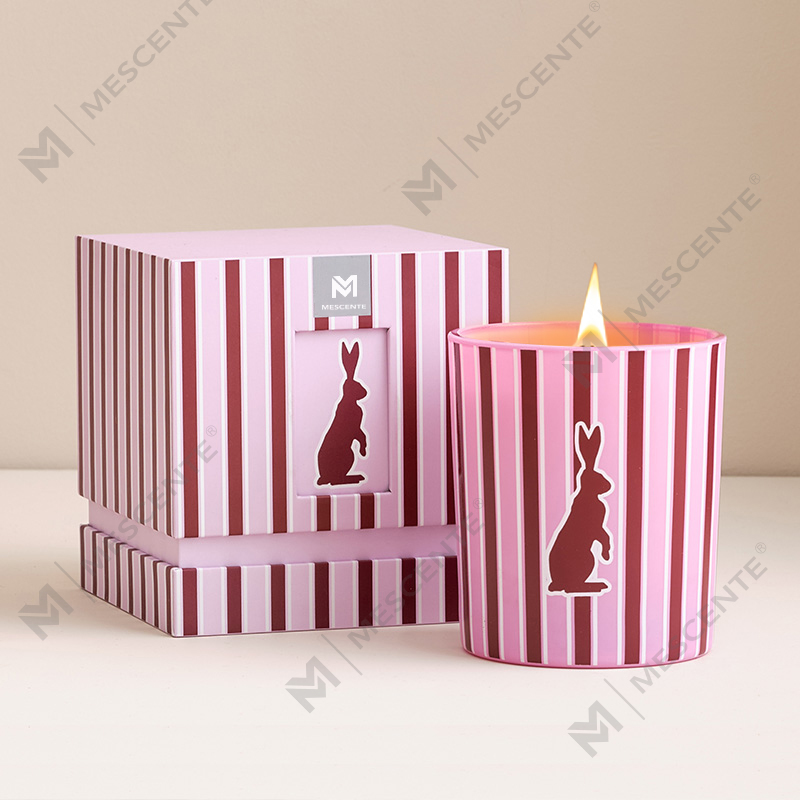M&Scent atacado personalizado de luxo para casa frascos de vidro com fragrância velas de cera de soja perfumadas