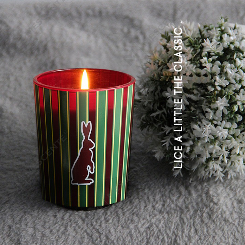 M&Scent atacado personalizado de luxo para casa frascos de vidro com fragrância velas de cera de soja perfumadas